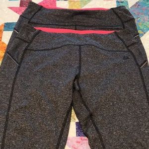 Lot of Two RBX Fleece Lined Leggings Charcoal Gray Size Extra Large